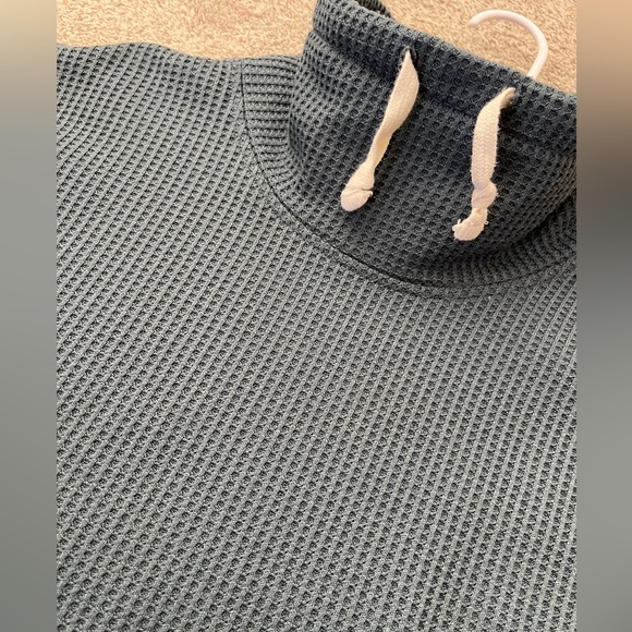 L.L. Bean Waffle Knit Cowl Neck - Picture 3 of 10